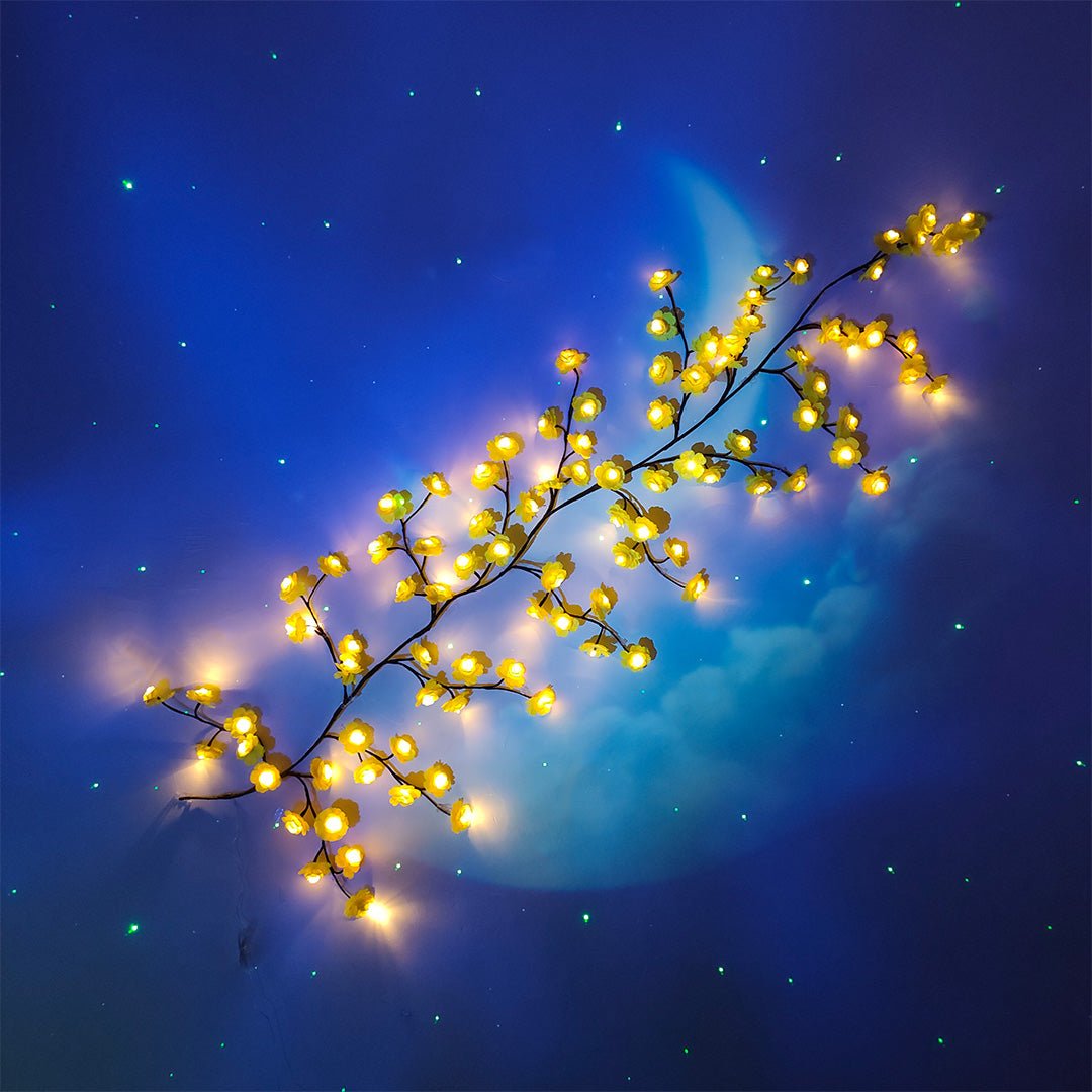MEMORIES INSITE® YELLOW ROSE TREE BRANCH WALL LIGHT - Memories InsiteYELLOW ROSE TREE BRANCH LIGHT
